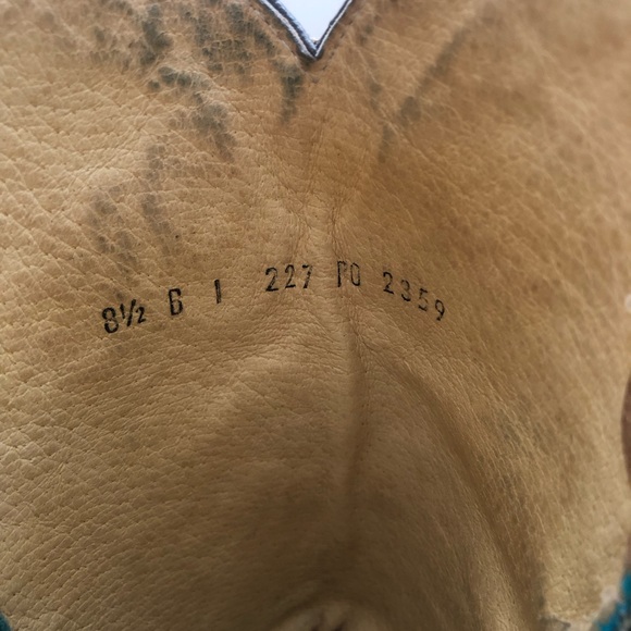 Ferrini Turquoise Cowgirl/Cowboy Boots - Picture 5 of 6